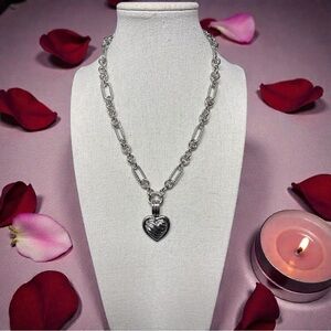 Bijoux Terner Silver Heart Pendant Necklace